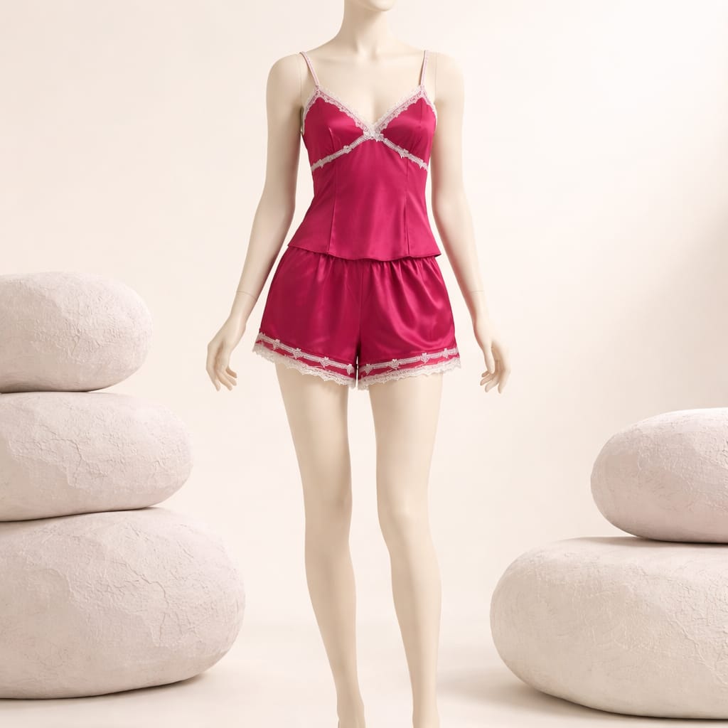 Ensemble Lingerie Femme Satin & Dentelle
